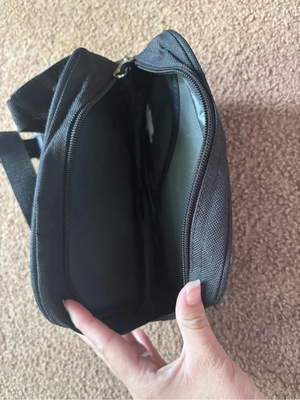STARTER Black Kids Crossbody Waist Bag with Star Accent